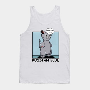 Russian Blue Cat Tank Top